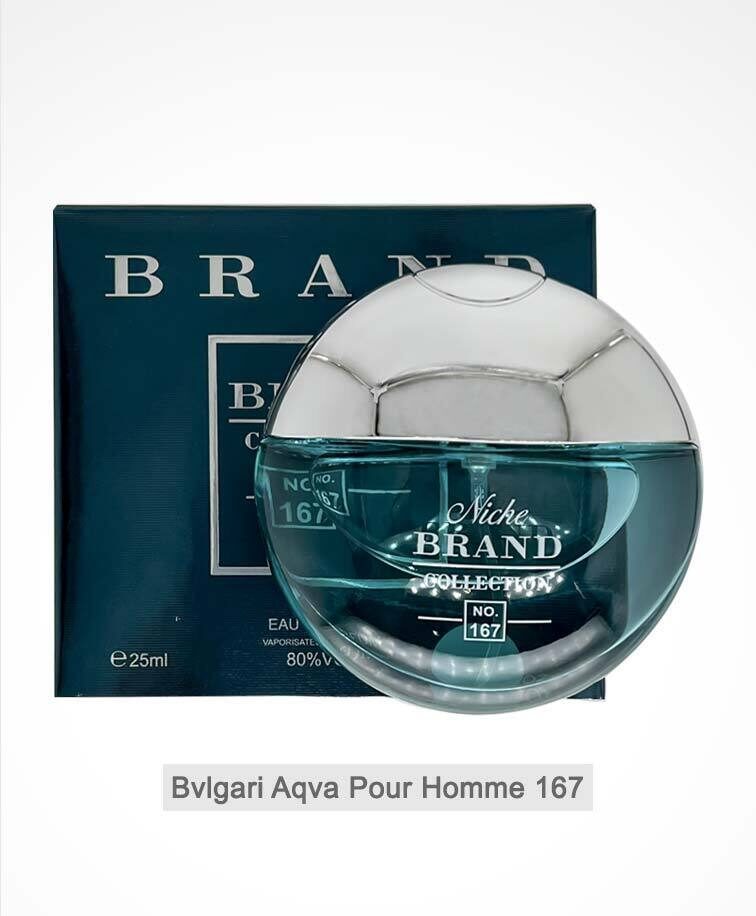 عطر مردانه بولگاری آکوا پور هوم کد 167 برند کالکشن 25میل